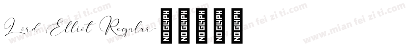 Lord Elliot Regular字体转换